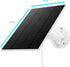 5W Solar Panel, IP 65 Waterproof 5V Micro USB Port for Security Cameras Wireless Outdoor, Compatible with Rechargeable Battery Security Camera...