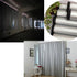 Blackout Drapery Shade Fabric Black and Silver 100 Percent Shading Light Waterproof Sunshade Cloth Light Weight (1Yard)...