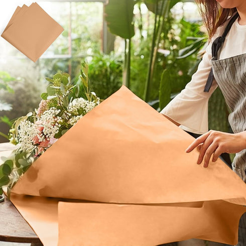 YOLUFER 20 Sheets Flower Wrapping Paper,Waterproof Floral Bouquet Wrapping Paper,Florist Supplies Packaging Paper for Bouquet DIY Crafts (22.8x22....