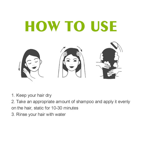 Black Hair Dye Shampoo - 3 in 1 Natural Plant Bubble Dye Hair Care Shampoo for All Hair Types - Grey Coverage Shampoo with Herbal Ingredients - 10...