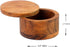Kaizen Casa Acacia Wood Salt or Spice Box with Swivel Cover perfect for keeping table salt, gourmet salts, herbs or favorite seasonings, close at ...