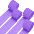 Purple Crepe Paper Streamers for Party Decorations 4 Rolls 328ft,Purple Crepe Paper for Wedding Decorations, Birthday Decorations, Baby Shower Dec...