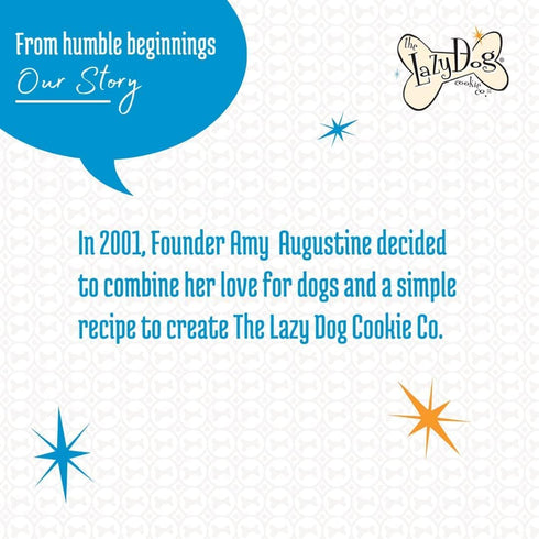 The Lazy Dog Cookie Co. - Original Pup-Pie - Happy Birthday Dog Treat for a Charming Boy, 5 oz with Bag of 5oz Bacon Flavor Mutt Mallows...