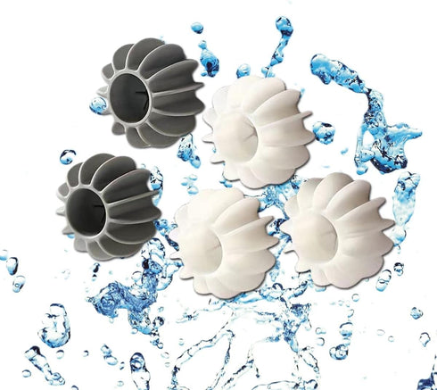Reusable Magic Laundry Balls, 5/10 Laundry Balls Tangle Free for Washing Machines, Silicone Steamer Dryer Balls Washer Balls Laundry Balls (5pcs)...