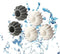 Reusable Magic Laundry Balls, 5/10 Laundry Balls Tangle Free for Washing Machines, Silicone Steamer Dryer Balls Washer Balls Laundry Balls (5pcs)...
