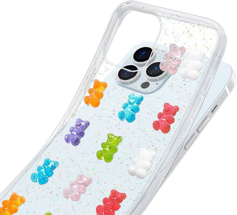 UnnFiko Cute Clear Phone Case for iPhone 7/8, Super Kawaii Cartoon Bears, Funny Creative Soft Protective Phone Cases Cover for iPhone 7/8(Bears)...