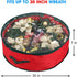 Primode Christmas Wreath Storage Bag 30" | Garland Wreaths Container with Clear Window for Easy Holiday Storage | Durable 600D Oxford Material (Re...