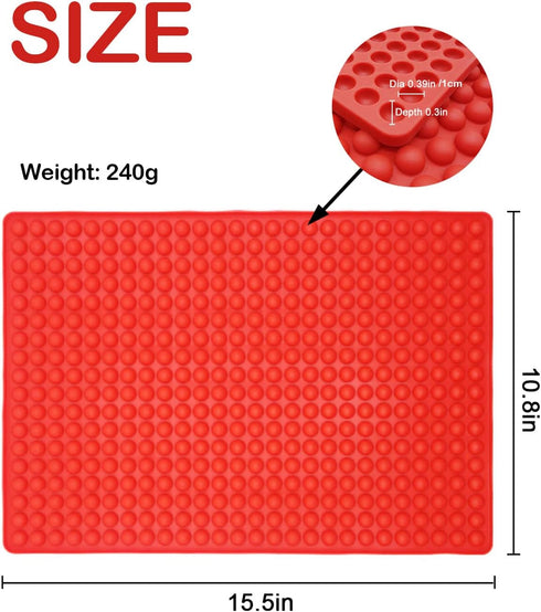 468-Cavity Mini Round Silicone Molds,Chocolate Drops Mold | Small Dog Treat maker |Semi Sphere Gummy Candy Molds,For Jelly, Candy, Gummy, Wax Melt...