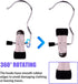 12PCS Laundry Hanging Hooks with Clips Boot Hanger Heavy Duty Clothes Pins, Portable Metal Drying Clip for Bras, Socks, Towels, Underwear...
