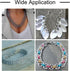 KISSITTY 1400pcs 4-10mm Assorted Stainless Steel Open Jump Rings 1mm Thick for DIY Jewelry Chainmail Making...