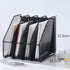 Efficient Mesh Vertical Desktop File Organizer - 4-Slot Document Sorter & Holder Rack for Office, Home, & School Supplies Organization...