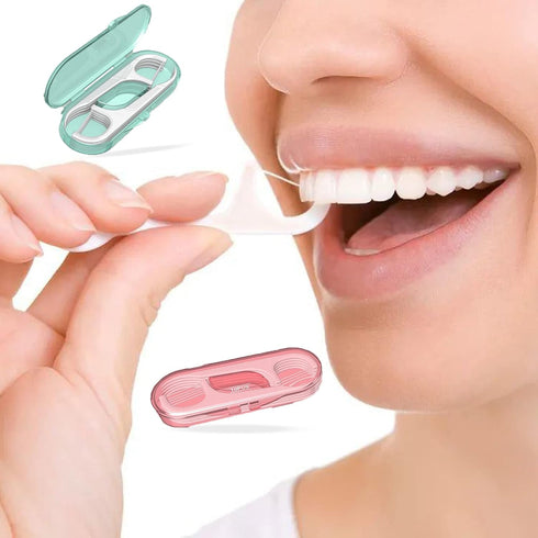 High Toughness Professional Toothpicks Sticks Dental Floss Picks 120 Picks Threader Flosser with 12 Storage Cases, flossing for Family,Hotel,Trave...