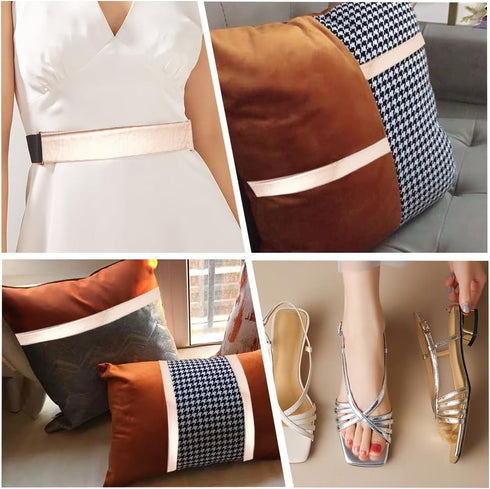 GORGECRAFT 5.5Yds Gold Metallic Leather Strip 1.2" Wide Flat Glossy Pu Leather Straps Shiny Leather Lace Stripper Beading String Ribbon Double Sid...