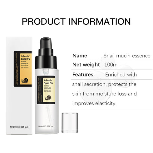 Snail Mucin Serum, Advanced with 96% Snail Mith Mucin Power Repairing Essence Moisturizer, Snail Secret Filtrate for Dull Skin & Fine Lines, Hydra...