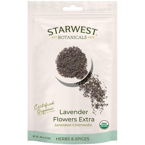 Starwest Botanicals Lavender Flowers Extra Organic Eco-Friendly (.49 oz)...