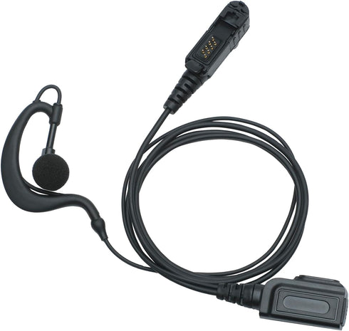 XPR3500e Earpiece Headset with Mic PTT for Motorola XPR3500 XPR3000 XPR3300 XPR3300e Walkie Talkie 2 Way Radio G Shape Black...