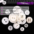 Swpeet 1000Pcs Christmas White Craft Buttons, 2 and 4 Holes White Round Craft Resin Sewing Buttons Suitable for Christmas Sewing Decorations, Art ...
