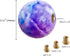 Purple Weighted Round Ball Shift Knob M12*1.25 Universal Mars Style Gear Shifter Knobs Fit for 5 6 Speed Manual and Automatic Vehicles with Three ...