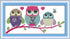 Cross Stitch Kits, Awesocrafts Cartoon Owl Animals Cute Abstract Easy Patterns Cross Stitching Embroidery Kit Supplies, Stamped or Counted (Stampe...