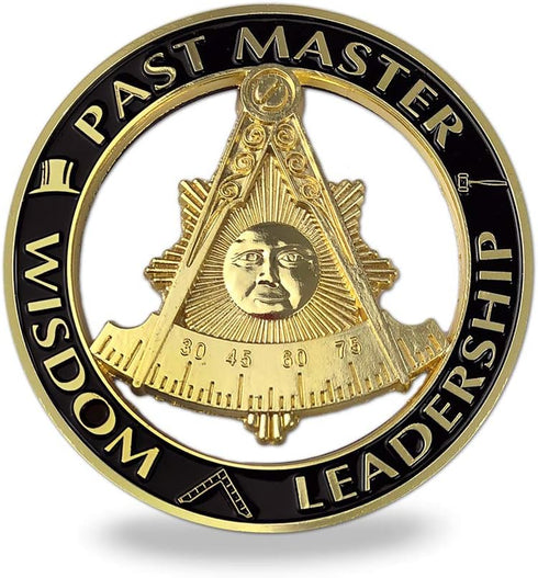 Past Master Masonic Car Emblem Auto Decal Freemason with Square Sticker...