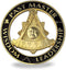 Past Master Masonic Car Emblem Auto Decal Freemason with Square Sticker...