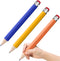 3 Pack Wooden Jumbo Pencils 13.3'' Funny Giant Pencil For Party Favors Novelty Large Pencil For School Home Office Prop Supplies Blue Yellow Orang...