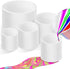 4 Pcs Open Cup Bundle for Acrylic Paint Pour Silicone Leaky Floating Open Cups Acrylic Paint Pouring Open Cups for DIY Resin Acrylic Paint, white...