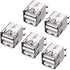 uxcell PCB USB Connector Type-A Dual Port Female Jack Vertical Four Bend Foot 5pcs...