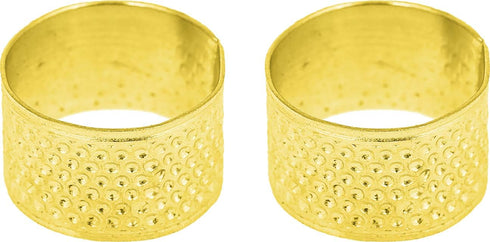 Vintage Thimbles - Pack of 2 - Metal Thimbles for Sewing - Hand Quilting Thimbles...