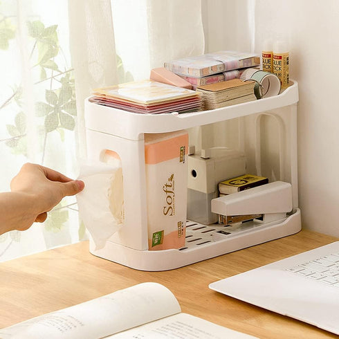 kaileyouxiangongsi 2-Tier Desk Organizers & Dispensers?Mail Holder for Office Desk Organization?Kitchen Spice Rack or Bathroom Countertop Organize...