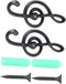 2pcs Coat Hook Music Decor Towel Hooks Wall Mount Guitar Hangers Towels Hanger Musical Note Hanger Hats Rack Wall Hooks Decorative Pant Hooks Purs...