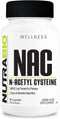 NutraBio N-Acetyl Cysteine Supplement (NAC) - 90 Capsules, 600mg Each - Powerful Anti-Oxidant - Immune Support - Boost Glutathione...