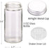 SWOMMOLY 3 Tier Spice Rack Organizer with 24 Empty Round Spice Jars, 396 Spice Labels, Funnel and Chalk Marker Complete Set, Black...