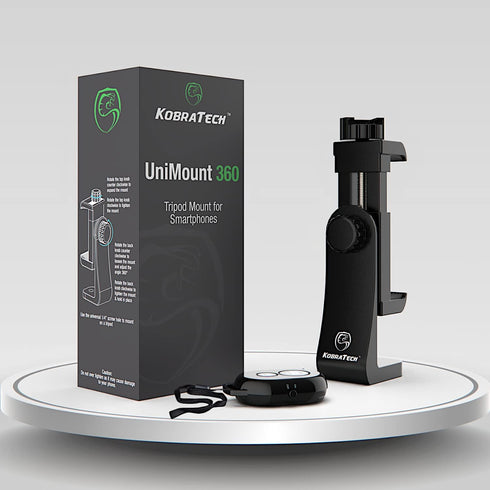 Cell Phone Tripod Mount | Fits Any Smartphone | Includes Bluetooth Remote Shutter | UniMount 360 iPhone Tripod Mount Adapter......