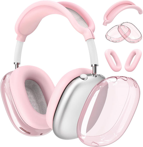 ?3 in 1? Case Cover for AirPods Max Headphones, Anti-Scratch Sweat-Proof Ear Pad Covers/Ear Cups Cover/Headband Cover Protectorfor Apple AirPods M...