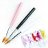 6pcs Ombre Nail Brush Nail Paint Pen for Lace Line Gradient Color Ombre Brush for Gel Nails Wood Nail Art Brushes Nail Design Brushes Acrylic Nail...
