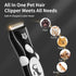 Dog Clippers Low Noise Dog Grooming Kit Pet Shaver for Thick Coats Waterproof Cat Hair Trimmer Professional Grooming Tools...