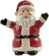 Christmas Santa & Snowman North Pole Winter Ceramic Magnetic Salt Pepper Shakers...