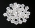Flower Shape Buttons 11mm(0.44 inch) Translucent White Resin Button for Sewing Blouse Shirt DIY Scrapbooking Pack of 100pcs...