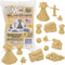 BMC Classic Marx Fall Harvest Crops - 21pc Plastic Corn Hay & Pumpkin Playset...