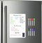 Magnetic Whiteboard for Fridge, Refrigerator Dry Erase Board, Small White Board with 8 Markers and 1 Eraser, 12 x 8 Inches...