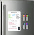 Magnetic Whiteboard for Fridge, Refrigerator Dry Erase Board, Small White Board with 8 Markers and 1 Eraser, 12 x 8 Inches...