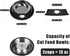 3Pcs Cat Bowls Non-Slip Stainless Steel Small Cat Food Bowl Unbreakable Thick Rubber Base Easily Clean Lovely Color...