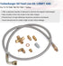 PTNHZ UNIVERSAL Turbo Oil Feed Line Oil Return Line Oil Drain Line Kit 1/8 NPT 4AN T3 T4 T3/T4 T04E T70 T66 T67 GT35 GT45...