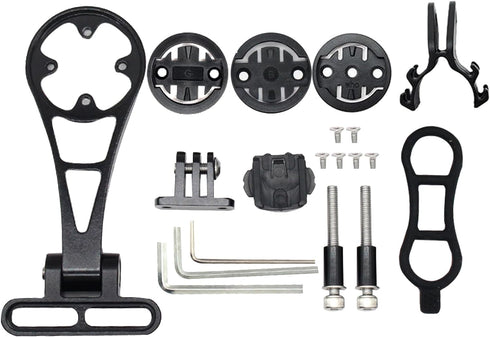 Out Front Bike Computer Mount -Adjustable Bicycle Computer Mount for Garmin Edge Wahoo, Extended Mountain Bike Accessories Cycling Phone Bike Ligh...