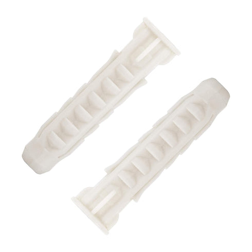 Concrete Wall Anchors for TV Wall Mount Installation Suitable for Concrete Wall or Brick Wall Installation Plastic Anchor Bolts 10X50mm White 6pcs...