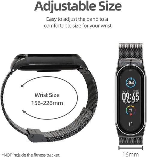 MIJOBS Strap for Xiaomi Mi Band 5 Mi Band 6 Mi Band 7 Breathable Replacement Strap for Band 4/Mi Band 3 Smartwatch Straps Wristband Bracelet for W...