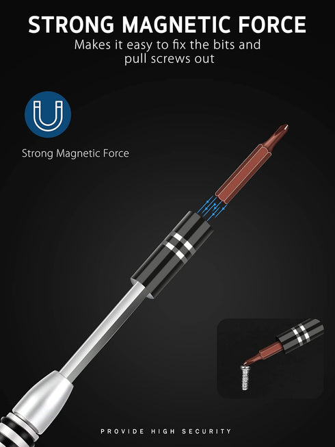 Syntus Precision Screwdriver Set, 63 in 1 with 57 Bits Screwdriver Kit, Magnetic Driver Electronics Repair Tool Kit for iPhone, Tablet, Macbook, X...