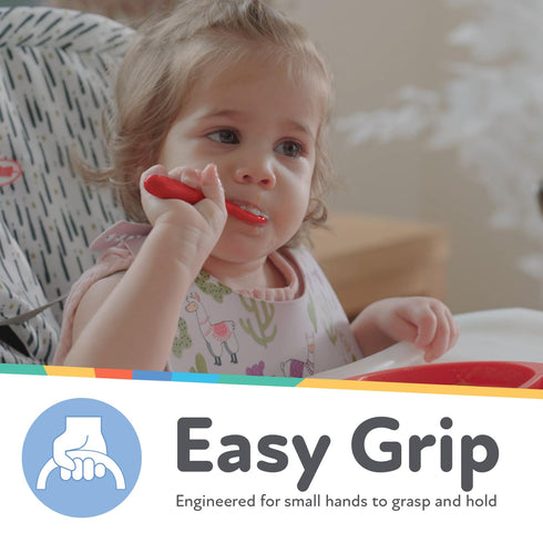 Nuby Baby's First Spoons Set - (3-Pack) Feeding Utensils for Babies - 6+ Months...