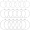 Ausejopeac 60 PCS Beading Hoop Earring Finding 925 Sterling Sliver Plated Open,Hypoallergenic Round Beading Hoop Open Beading Hoop for Jewelry Mak...